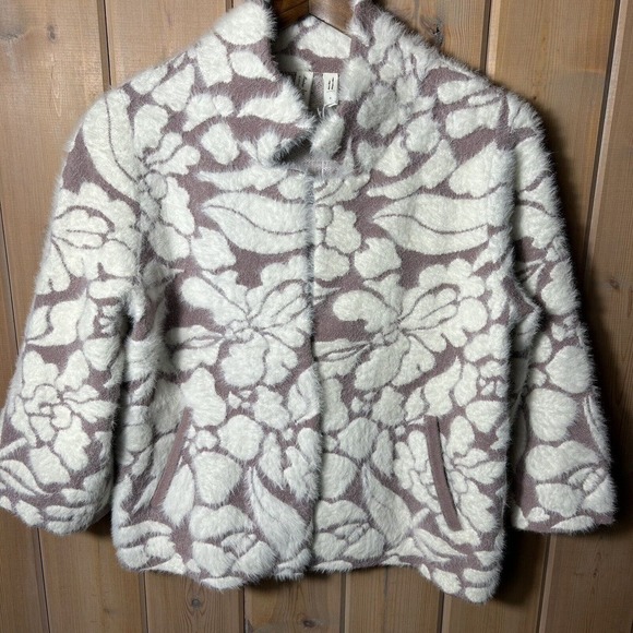 Meadow Rue Anthropology Floral Eyelash Cardigan Jacket Size Small MSRP $168 - Picture 5 of 10